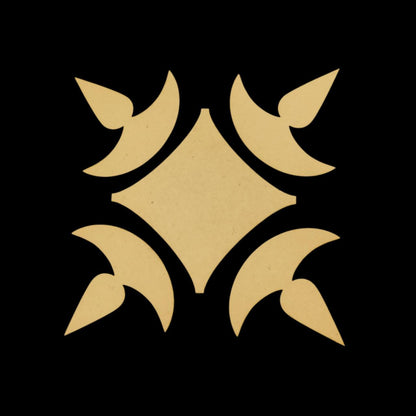 Rangoli - Leaves n Hexagon ( MDF Diwali collections )