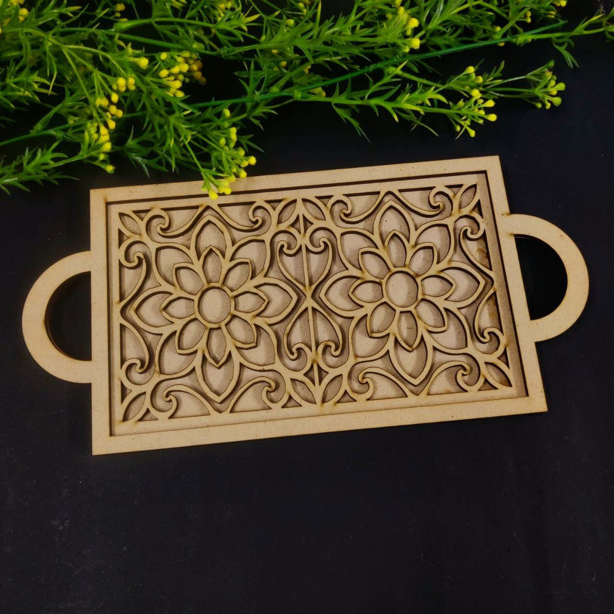 Ethnic Platter/Tray - 1 ( MDF Diwali collections )
