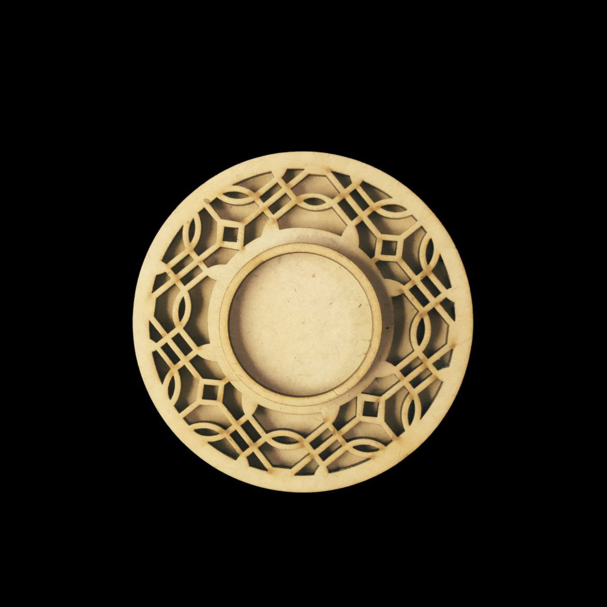 Geometrical Tracks - Cutwork Tealight holder (MDF) Diwali Festive Collection
