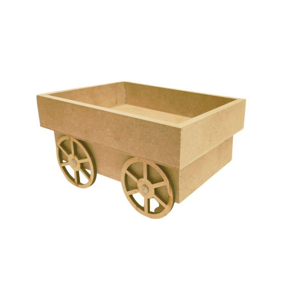 Wheel Cart ( MDF tabletop / desk decor )