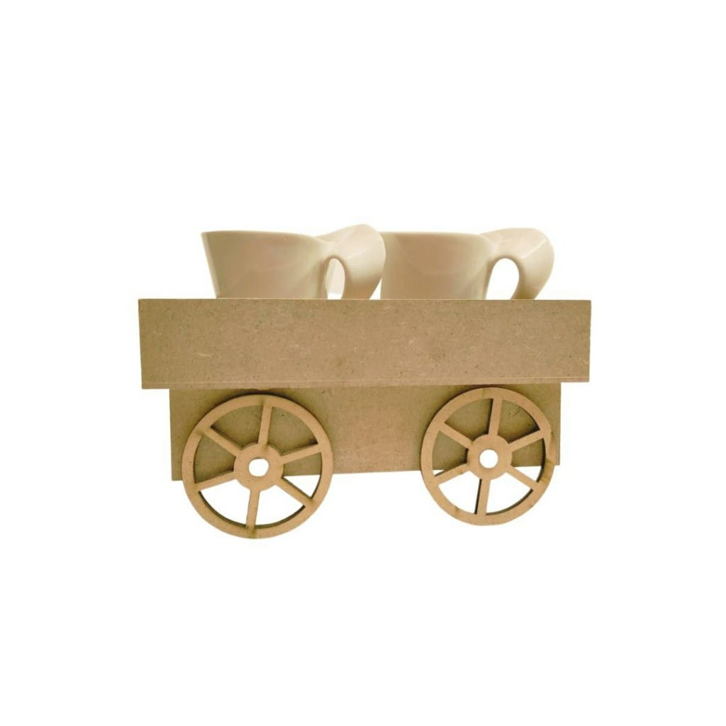 Wheel Cart ( MDF tabletop / desk decor )