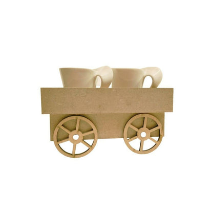 Wheel Cart ( MDF tabletop / desk decor )