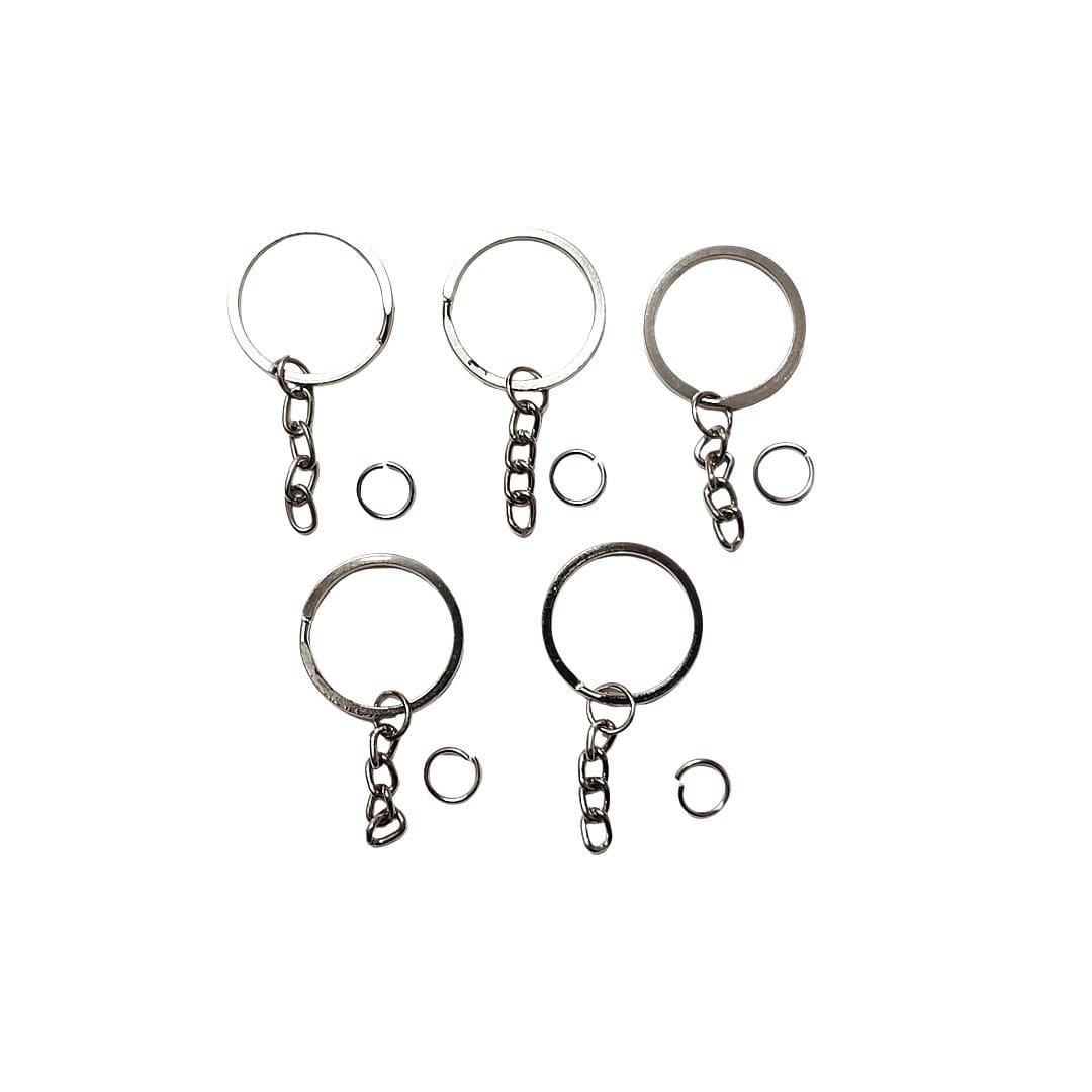 Silver Set Keyring/ Keychain ( Flat )