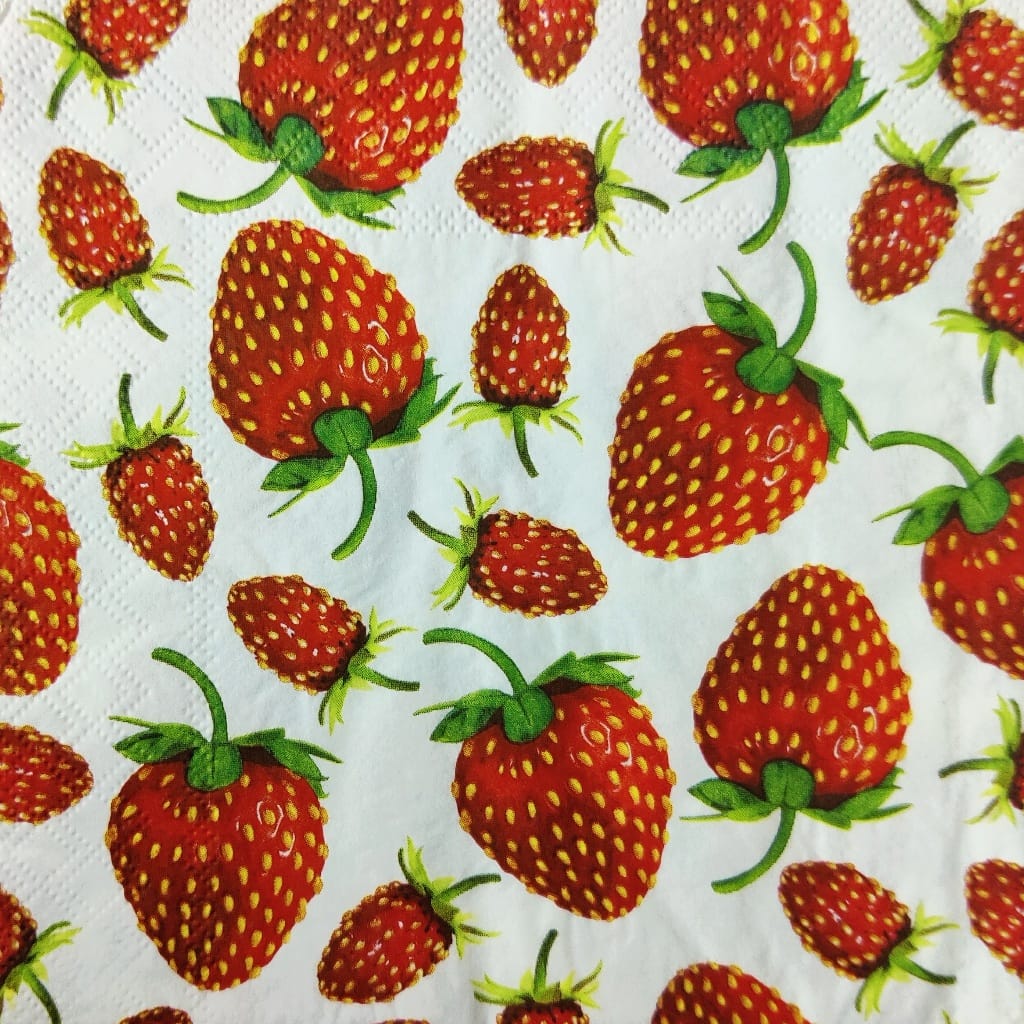 Strawberries ( German Napkins Tissues )