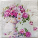 Roses in a Vase  ( German napkins Tissues )