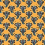 Ganesha (seamless pattern) - Madhubani ( Decoupage Papers )