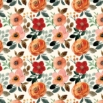 Flowers seamless - ( Decoupage papers )