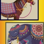 Horse n elephant ( Decoupage papers )