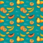 Orange Papaya n Banana ( Decoupage papers )