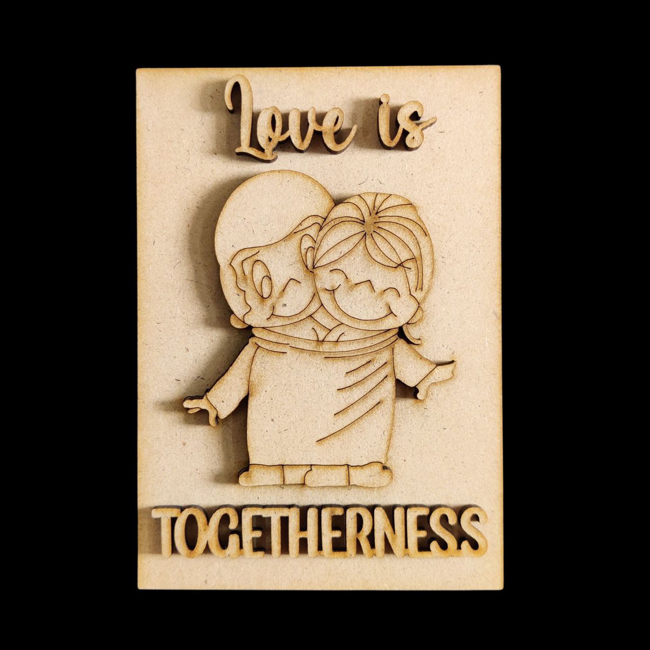 Love is Togetherness (Fridge Magnet base) Valentines Festive Love is Togetherness (Fridge Magnet base) Valentine's - Image 1