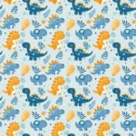 Dinosaurs - Seamless Pattern (Decoupage Paper) 1