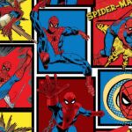 Spiderman Comic Strip - Seamless Pattern (Decoupage Paper)