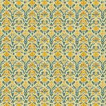 Golden Botanical Ikat motif (Decoupage Sheet)