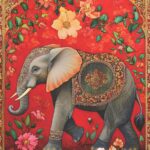 Elephant Maharaja - Carpet Print (Full Size - Decoupage Paper)