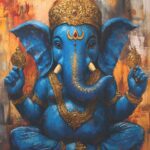 Ganesha Ganpati - Color Bomb Art (Full Size - Decoupage Paper)