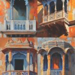 Royal Jharokha Haveli Windows (4 in 1 - Decoupage Paper)