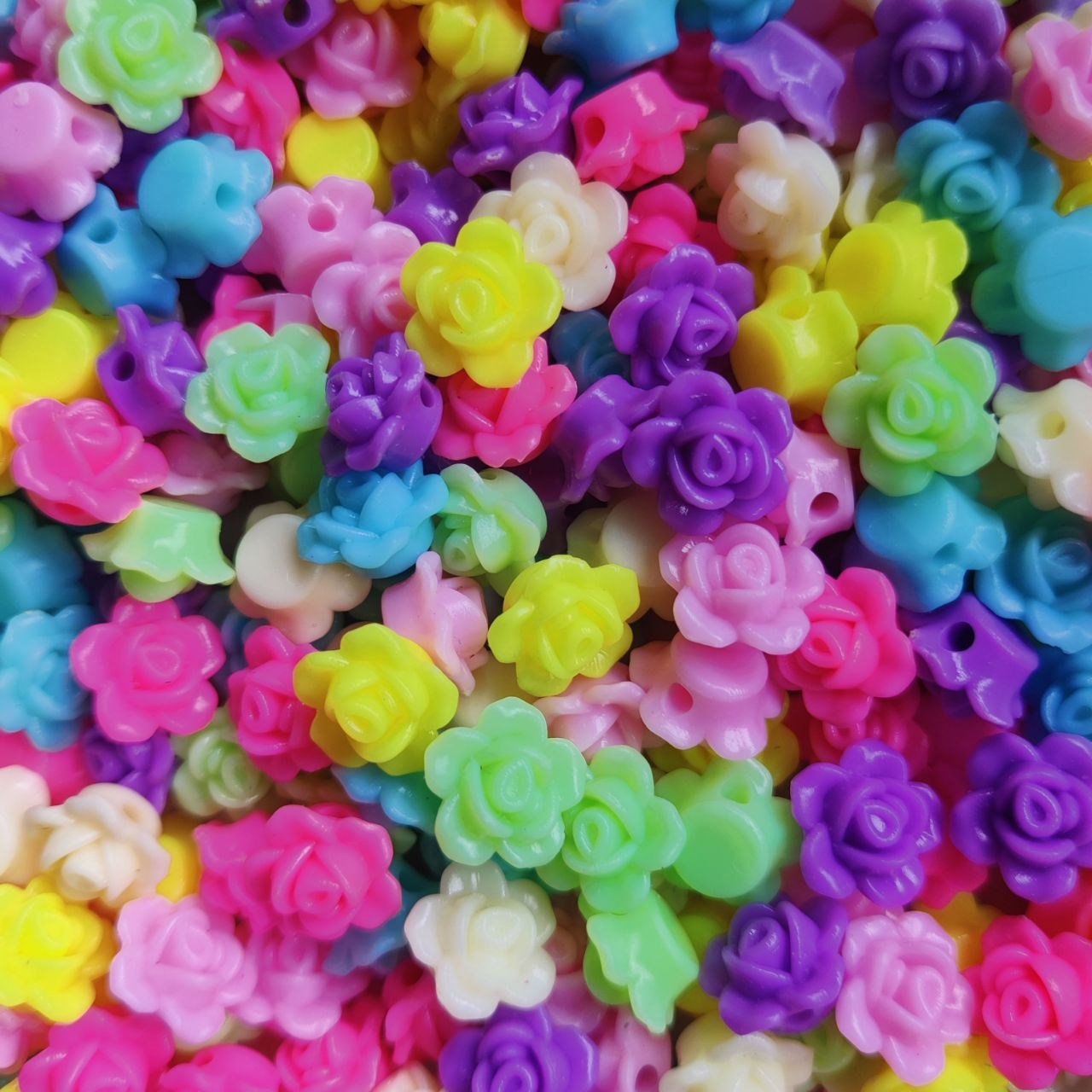 Roses Colourful Plastic Beads Roses Colourful Plastic Beads - Image 1